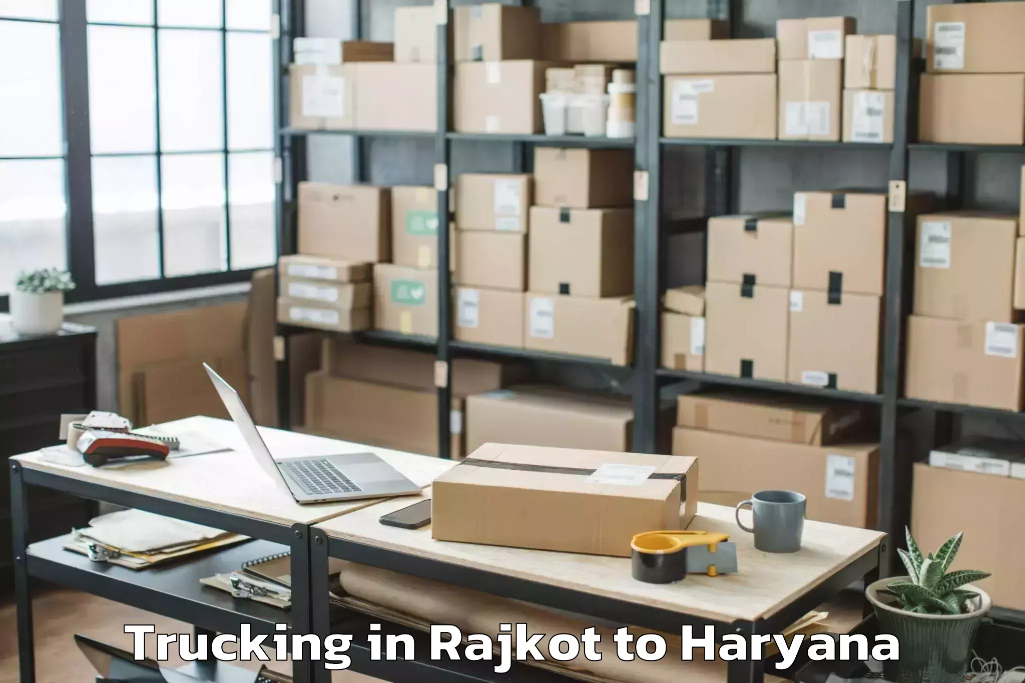 Top Rajkot to Kurukshetra Trucking Available